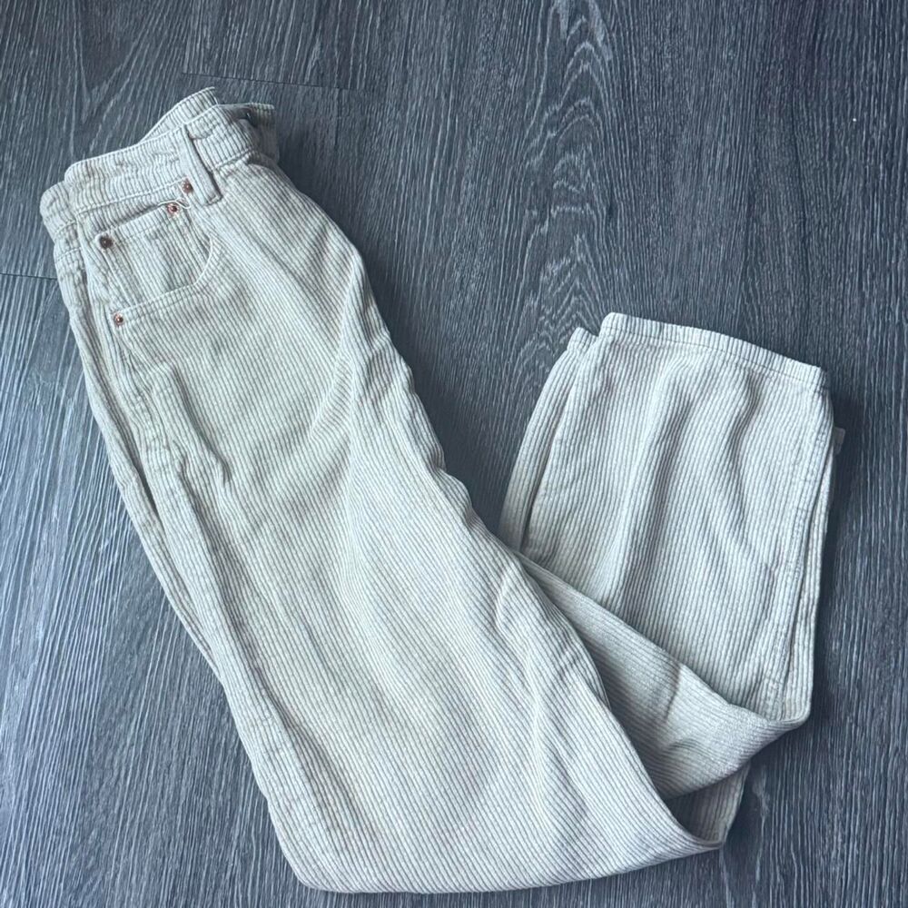 Motel Women's Cream and Grey Trousers SIZE 6